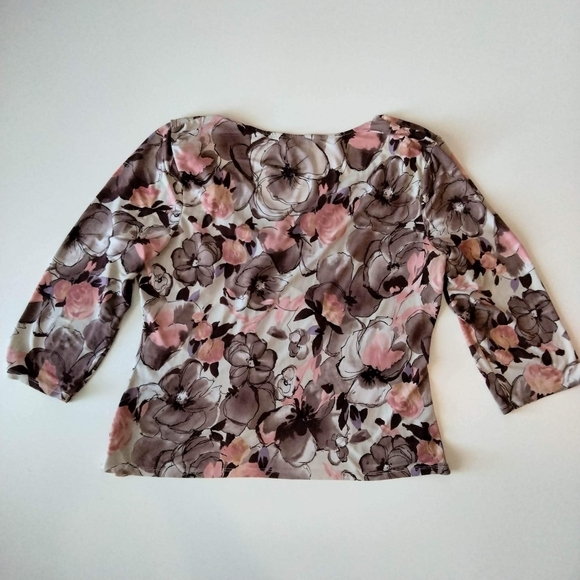 George Stretch Women's Hi-Low Floral Top size XL (16-18).‎ - Picture 5 of 8
